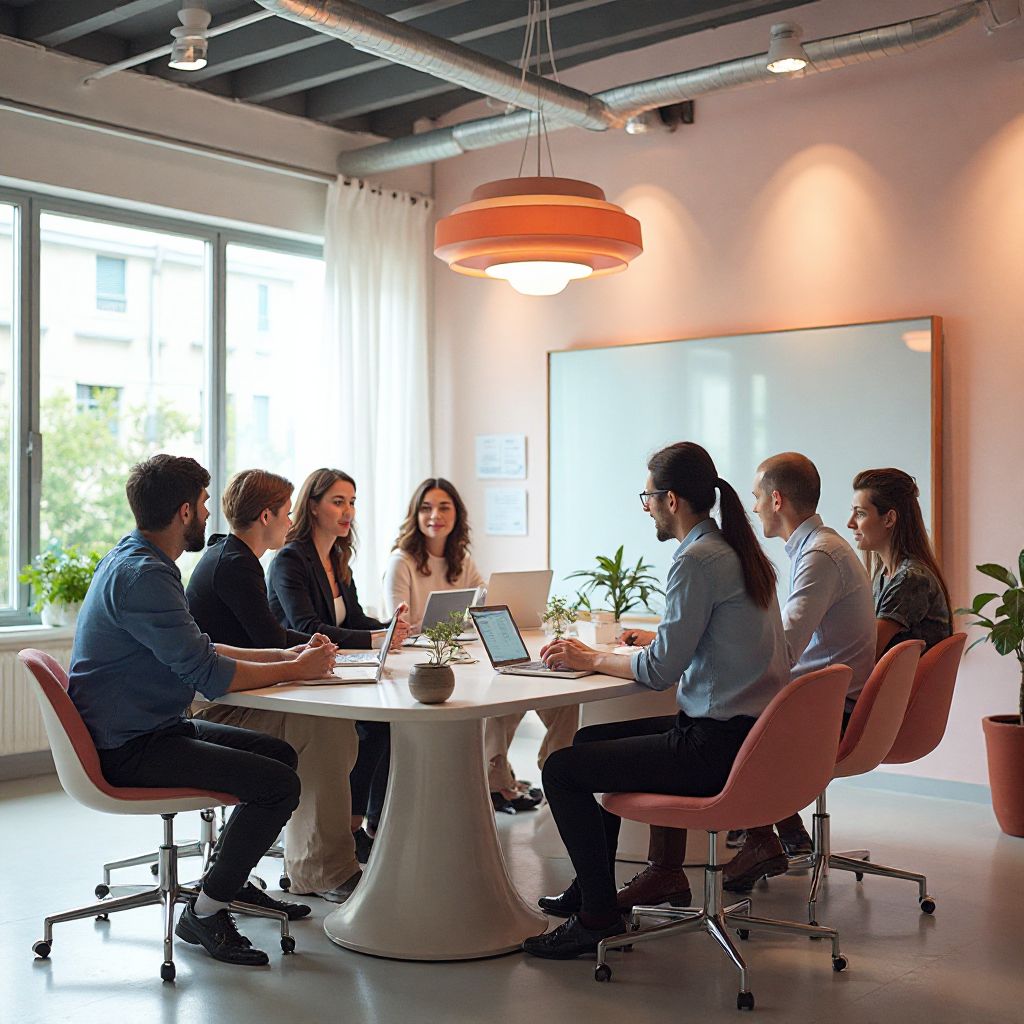 Il team di Italia Tech AI in ufficio durante una riunione