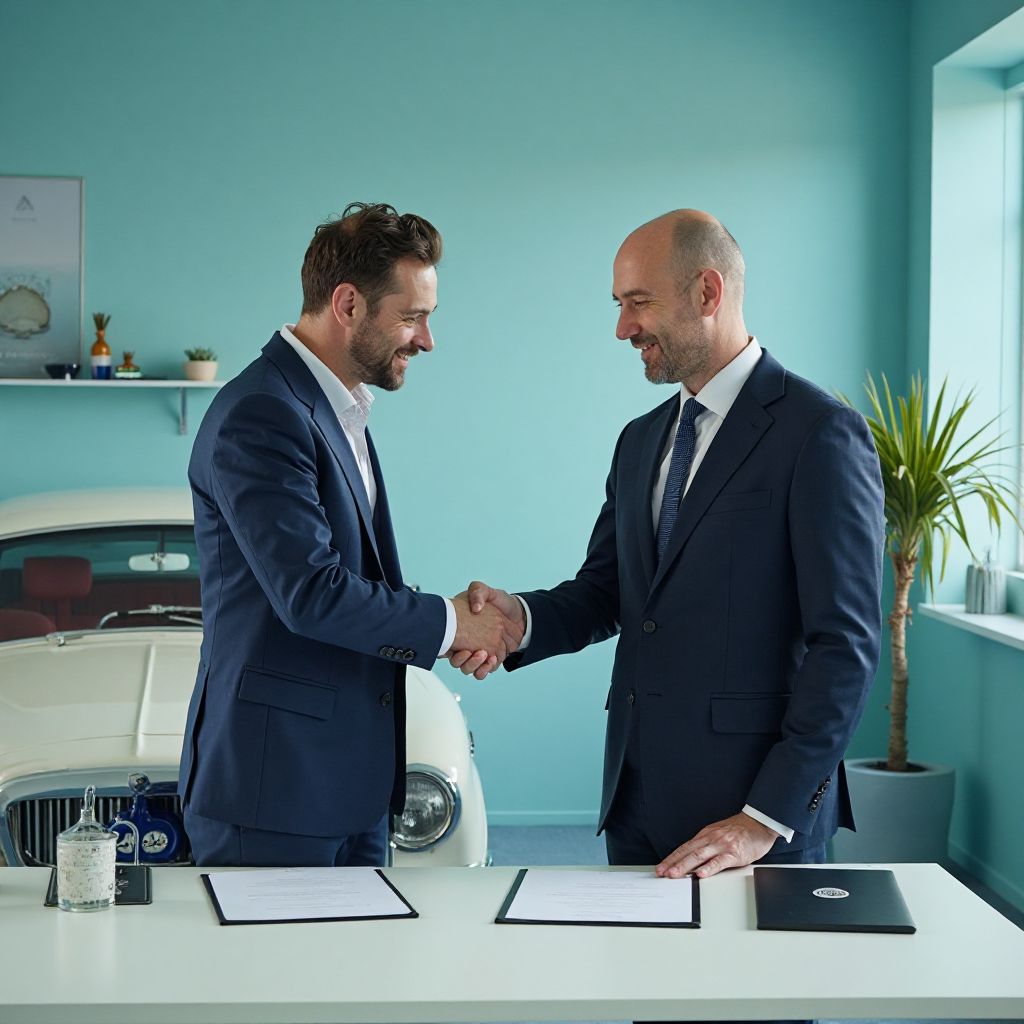 Firma di un accordo di collaborazione con un partner industriale